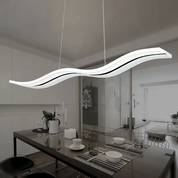 Geriausių šiuolaikinių pakabukas žiburiai valgomasis kambarys svetainės restoranas virtuvės žibintai AC85-260V šviestuvas lamparas pakabukas lempos L97CM