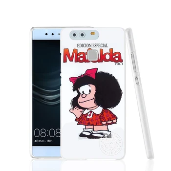 HAMEINUO Animacinių filmų Mafalda Nuostabi Padengti telefoną Atveju huawei Ascend P7 P8 P9 P10 lite plius G7 G8 garbę 5C iki 2017 m. mate 8