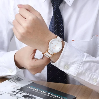 DOM vyrai Žiūrėti Senovinių keramikos diamond watchs prabangos prekės ženklo laikrodžiai kvarco atsitiktinis full steel vyrų sporto laikrodžiai T-729