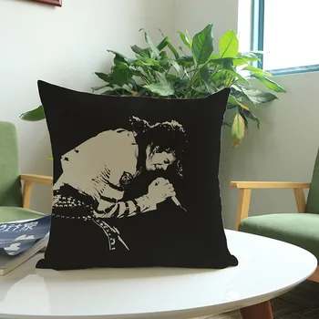 Vakarienė Žvaigždė Michael Jackson Užvalkalas Cotten Lino Aikštėje Mesti Pagalvės Užvalkalas Office Home Pagalvė