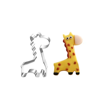 žirafa nerūdijančio plieno kūrybos sausainiai mirti pjovimo mirti torto pjovimo modelio