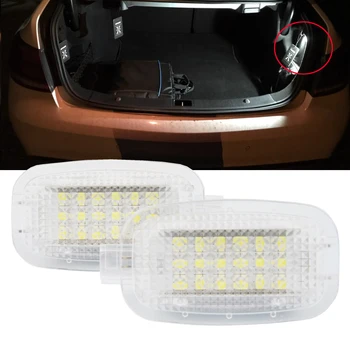 2vnt LED Mandagumo Pagal Durų Kojoms bagažinę, Kosmetinis Veidrodėlis Šviesos Benz W204 W216 W212 C207 X204 GLK W221 R230