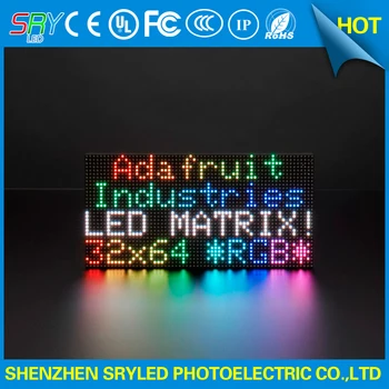 SMD2121 32x64 P4 SMD3528 RGB LED Reklama Ekrano Modulis valdybos 64x32 pikselių Aukštos rezoliucijos 1/16 Skenavimo lauko vaizdo plokštės