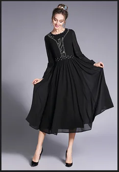 2017 Moterų Elegantiškas puošnios nėrinių ilgą šifono suknelę didelis apačioje šalis suknelė plius dydis atsitiktinis longos vestido moterų tunicXXXXXL 3692
