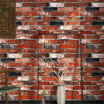 Beibehang Iškilumo 3D Plytų Sienos, Popieriaus Šiuolaikinių ir Senovinių Plytų, Akmens Modelio Popieriaus Tapetai Roll kambarį Sienų dangos