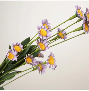 1 Puokštė 15 Galvų Dirbtinis Daisy Gėlių Namuose Vestuvių Dekoravimas 2,5 cm galvos Įvairių spalvų rankų darbo EVA Daisy Gėlių saulėgrąžų