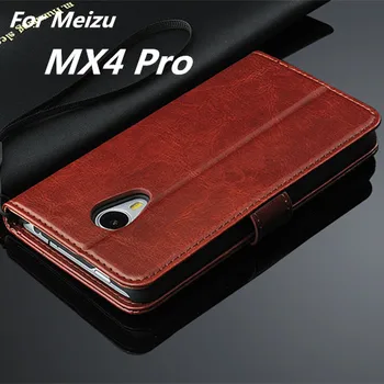 Fundas Aukštos Kokybės Flip Cover Atveju Meizu MX4 pro Magnetic Odinis Dėklas Skirtas Meizu MX4 Pro 5.5