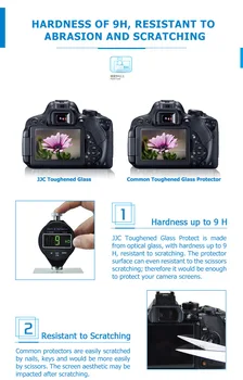 JJC SONY A7II/A7RII/A7RIII/ ILCE-7M2/ ILCE-7RM2/A9 0.3 mm-Ultra plonas LCD Screen Protector 9H Kamera, Ekrano Dangtelis