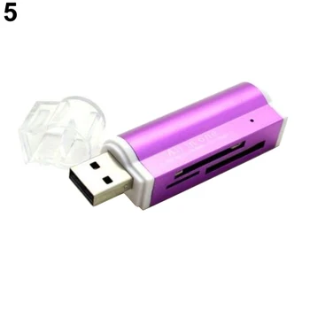 Mini USB 2.0 Multi-Funkcija Didelės Spartos Micro SD TF MMC SDHC Atminties Kortelių Skaitytuvas