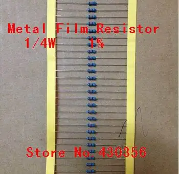 Nemokamas Pristatymas 100vnt/daug 0.25 W Metalo Kino Rezistorius +-1% 33K ohm 1/4W