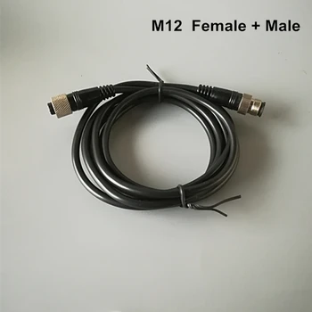 Moterų ir Vyrų Jutiklio Jungtis plug 2m juoda linija tiesiai Tipas naudojamas artumo jungiklis M12 PNP, NPN 4pin (M12-4PIN)