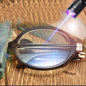 WEARKAPER Retro Lankstymo Anti-mėlyna šviesa Stabdžių Akių Nuovargį Skaitymo akiniai Vyrai moterys Su būda 1.0 -+4.0