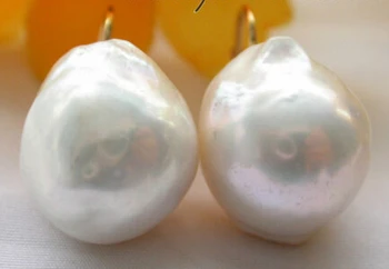 Nemokamas pristatymas Praleisti žavesio 0000133 Nekilnojamojo pobūdžio baroko balta keshi atgimsta perlo auskaru