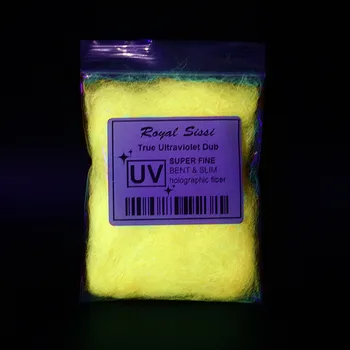 Naujas 5 Spalvos pasirinktinai Skristi Susiejimas UV LEDO DUB ultravioletinių sparkle Gyvenimo Skaidulų ledo dubliavimą pluošto, sintetinių plaukų Skristi Medžiagos Susiejimas