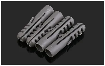 Plastikiniai plėtimosi vamzdis M6 M8 M10 M12 M14 gumos plug plastikinių vamzdžių nailono skiltyje plėtra įsukami inkaravimo plug už užuolaidų