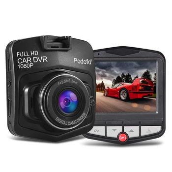 Podofo Mini Automobilių DVR Podofo A1 Full HD 1080P Naktinio Matymo Transporto priemonės, Automobilių Kameros skaitmeniniai vaizdo įrašymo įrenginiai Diktofonas Video Registrator Lauke Carcam Brūkšnys Cam