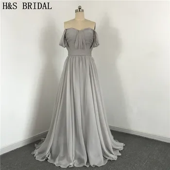 2017-Line Brangioji, chalatas de soiree Imperijos Prom Šifono Vestuvės Suknelės vestido de festa elegantiškas Bridesmaid Dresses