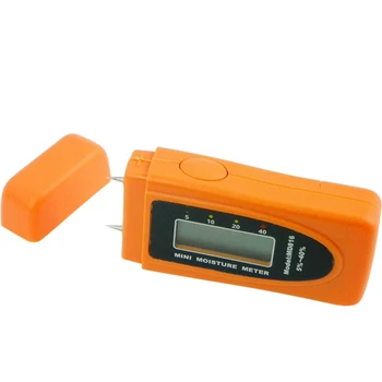 Mini Kišeninis Skaitmeninis Drėgmės Matuoklis LCD 2 pin Medienos, Bambuko ir Medvilnės Popieriaus Drėgmės Testeris Medienos Drėgmės ir Vandens Yra Detektorius MD816