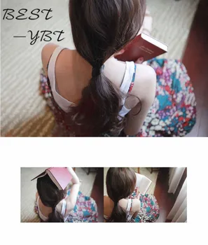 1PC Moterų Plaukų elastinė Šiuolaikinės Moters korėjos Stiliaus Hairbands Plaukų Ryšius, Plaukų Aksesuarų, Sintetinis Perukas Elastinga galvos Apdangalai
