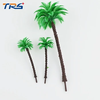 Teraysun 100VNT 1:50-1000 masto miniatiūrinės Architektūros Plastiko Palmių Modelio Miniatiūra HO N OO masto Palmių jūros peizažas