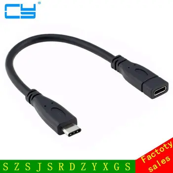 Aukštos Quality0.2M USB 3.1 C Tipo Vyrų ir Moterų Uosto Kabelis USB-C Duomenų Chager Sync Pratęsimo iki m. 