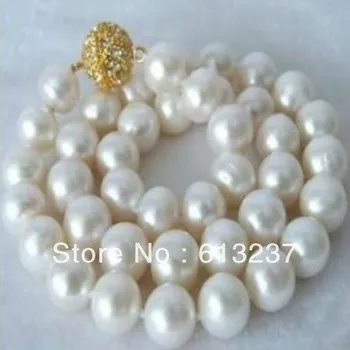 Mados white shell imituojamas-pearl 12mm apvalūs karoliukai 