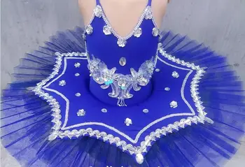 Vaikai China Baleto Mdc Princesė Dress Plunksnų Mergaičių Baleto Kostiumas Baltas Gulbių Ežeras 