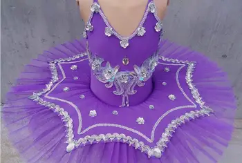 Vaikai China Baleto Mdc Princesė Dress Plunksnų Mergaičių Baleto Kostiumas Baltas Gulbių Ežeras 