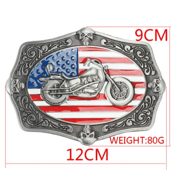Motociklo Diržo Sagtis Amerikos vėliava modelis diržo sagtis