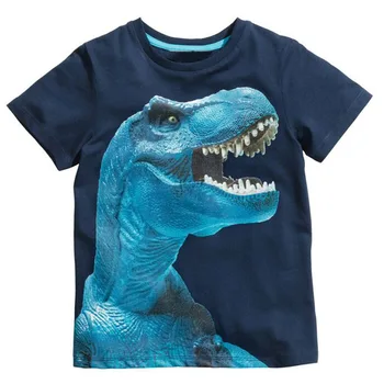 Berniukas 3D spausdinimo dinosuar trumpas rankovės viršuje tee Berniukas medvilnės vasaros top Vaikų T marškinėliai Vaikams berniukas t-shirt vasarą vaikai 2018