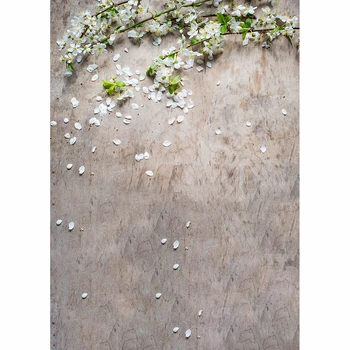 Allenjoy sluoksnių fotografijos studija Ruda senovinių vestuvių pavasario baltos gėlės fone profesinės prop photocall