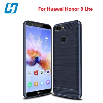 Huawei Honor 9 Lite Padengti 5.65 colių Prabangus Minkštas Anglies Pluošto TPU Silikono Atveju Padengti Huawei Honor 9 Lite