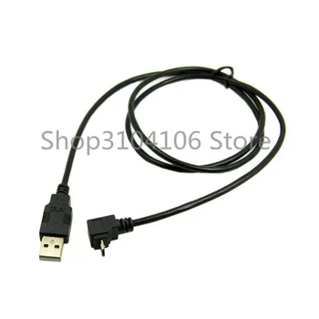 Kairė/dešinė Sulenkta 90 Laipsnių Micro USB Male į USB Įkrovimo Kabelis mobilusis Telefonas ir Tabletė