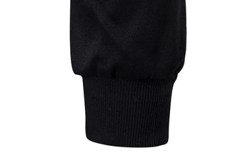 Pavasarį ir rudenį naują atsitiktinis cardigan Megztiniai vyrams tendencija stovėti apykaklės striukė ir kailis juodas Slim Susagstomi megztiniai