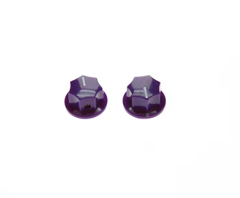 10x Violetinė mažo Dydžio MXR Stiliaus Skirted AMP Rankenėlę Efektų Pedalą, Rankenėlės iš Žalvario Įterpti