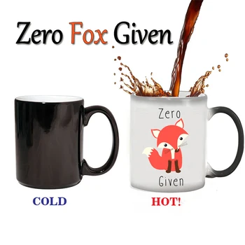 Mielas nulis fox tikros kavos puodeliai, taurės karščiui jautrus magija besikeičiančių spalvų puodelis moring pieno, puodeliai, taurės office arbatos puodelis dovanų