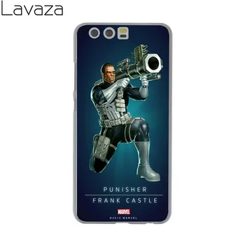 Lavaza The Punisher kino Sunku Atveju, Huawei P9 P10 Plius P8 Lite Mini 2016 2017 P6 P7 Mate 10 Lite Pro Dangtelį