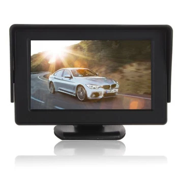 Belaidžio Automobilio Stilius 4.3 colių TFT LCD Screen Automobilinis Ekranas Ekrano Galinio vaizdo Atvirkštinio Atsarginė Kamera, Automobilinis TV Ekrane
