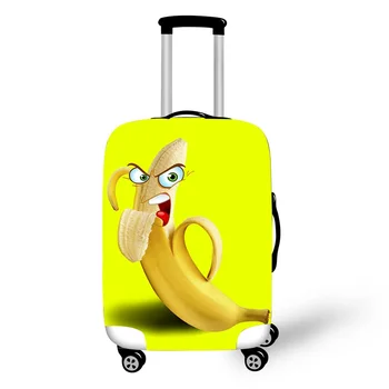 Kūrybos Bananų Spausdinti Bagažo Apima Aukštos Elatic Kelionės Krepšys Case Cover Lagaminą Apsauginiai Dangteliai Amžius: 18-28 Colių Kelionės Reikmenys