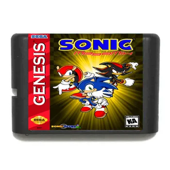 Sonic MegaMix 16 bitų SEGA MD Žaidimo Kortelės Sega Mega Drive Genesis