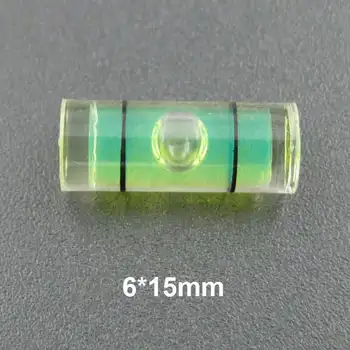 HACCURY Plastiko Lygį burbulas Mini gulsčiukas, Matavimo priemonės, kurių Skersmuo 6 mm 6,5 mm 7mm