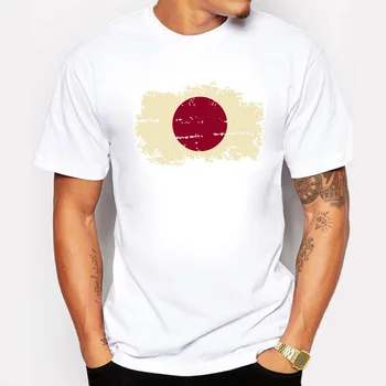 2018 m. Vasaros Japonijos Vėliava Mens T marškinėliai Classic Casual Fanai Nostalgija Japonijos Vėliava Stiliaus Brazilijos Rio Žaidimai nudžiuginti T-shirts