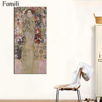 Abstraktusis menas, aliejaus tapybos Drobės Gustavo Klimto reprodukcijos už kambarį Gyvybės Medžio Aukštos kokybės rankų nudažyti Aukso