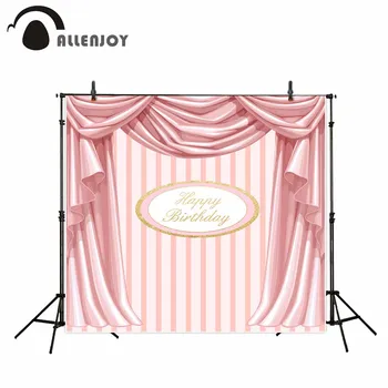 Allenjoy fotografijos foną, rožinė mergaitė gimtadienio princesė saldus fone photobooth profesinės fantazijos rekvizitai