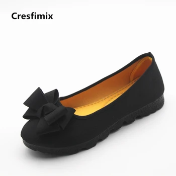 Cresfimix zapatos de mujer moterų atsitiktinis peteliškę dirbti butas bateliai lady patogu užsivilkti butai moterų pavasarį ir vasarą batai