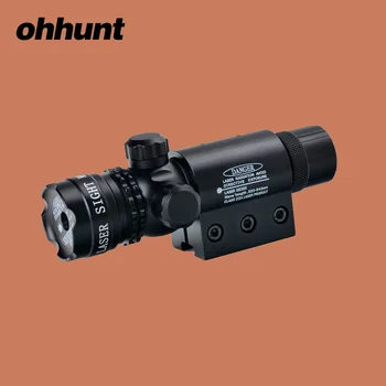 Ohhunt Taktinis 5mw Raudona Žalia Lazerinis taikiklis Rifle taikymo Sritis Riflescope Kodas 20mm Mount Uodega Jungiklis Medžioklė