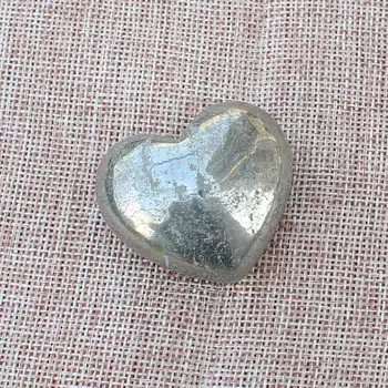 Gamtos Pyrite akmens širdies formos Papuošalai,40-65mm