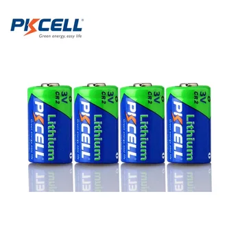 4 X PKCELL 850MAH 3V CR2 Nuotrauka Baterija CR15270 CR15266 Ličio Baterijas Range Finder Kameros, Lazerinė rodyklė Vizija Vamera