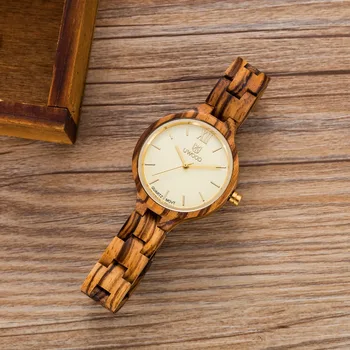 Uwood W3213 Atsitiktinis Mados Laikrodžiai, Mediniai Žiūrėti Moterų Derliaus Kvarco Medienos Laikrodžiai Moterų Suknelė Watch Laikrodis Naujas Prabangus Imitacija