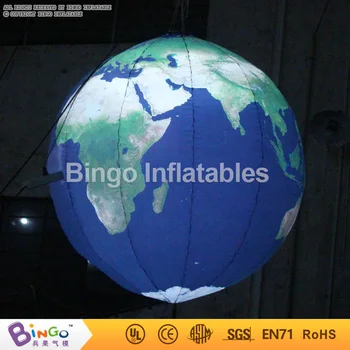 Nemokamas Pristatymas 1.2 Metrų Milžinas LED pripučiami žemės balionas pasaulyje karšto pardavimo Oksfordo audinio susprogdinti Žemę modeliai žaislai